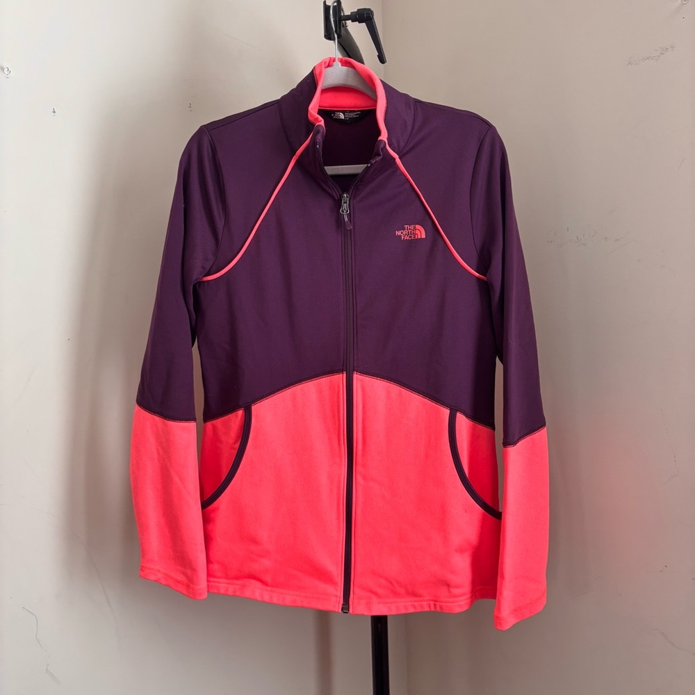 The North Face Women's Vibrant Purple and Pink Ski Jacket